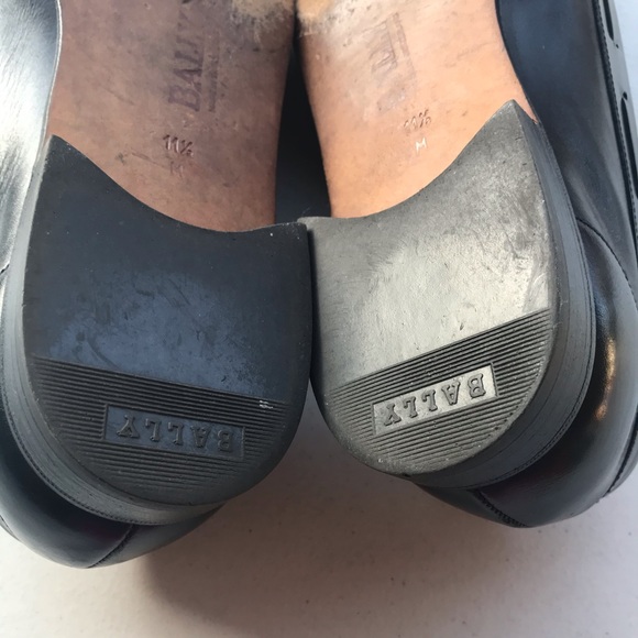 🇨🇭 BALLY | Black Logan Kiltie Tassel Loafers Size 11.5 - Picture 7 of 7